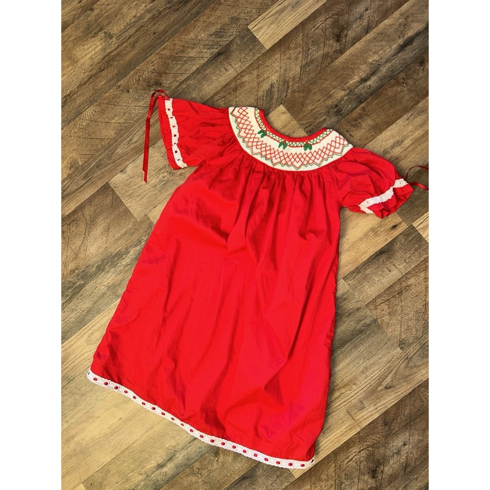 Sweet La Rose Dress 5 Girls Smocking Smocked Bishop